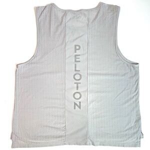 Peloton by Nualime Perforated Mesh Sleeveless Top Gray Size Medium